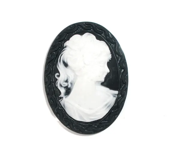 Милые женские Овальные камео декорации из полимера 10 дюймов (B06695)|jewelry supplies wholesale