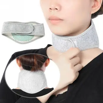 

Neck Protecter Pain Relief Belt Warming Neck Brace Pad Support Strap Heating Tourmaline Neck Support Warmer Brace Strap