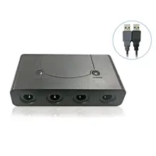 Черный 3 в 1 конвертер адаптер для переключатель/wii U/PC кубик для игры контроллер с бытовыми стерео-и турбо-кнопок