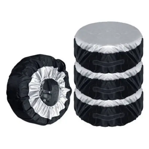 

Car Spare Tire Cover Heavy Duty Waterproof Vehicle Wheel Elastic Protective Case Dust proof Tyre Cover Bag for SUV Automobile