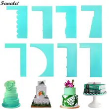 Крем декоративный скребок выпечка торта DIY утварь крем торт скребок синий 8 видов кухня неправильной формы