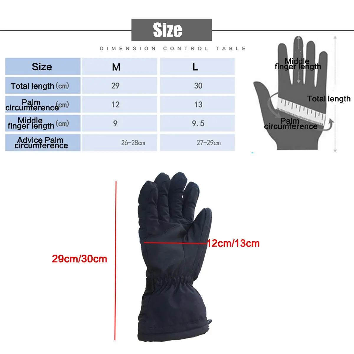 1 زوج الرجال النساء دراجة نارية ساخنة قفازات + بطارية قابلة للشحن ل دراجة نارية الصيد الشتاء جهاز تدفئة محمول التزلج قفازات