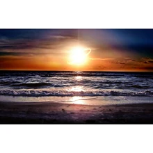 Фото на заказ! Полный DIY 5D алмазная картина морская черепаха крестиком Алмазная вышивка шаблоны Алмазная мозаика Приморский sunse