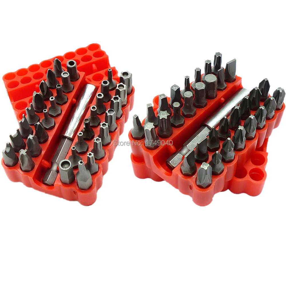 33pc Security Tamper Proof Bits Torq Torx Hex Star Spanner Phillips
