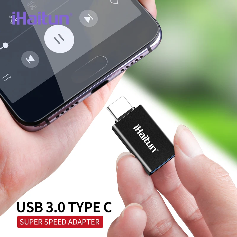 IHaitun USB C 3 0 OTG кабель адаптер Тип конвертер для Xiaomi MI 1 Huawei P30 Samsung S10 One plus 6 5 Type к