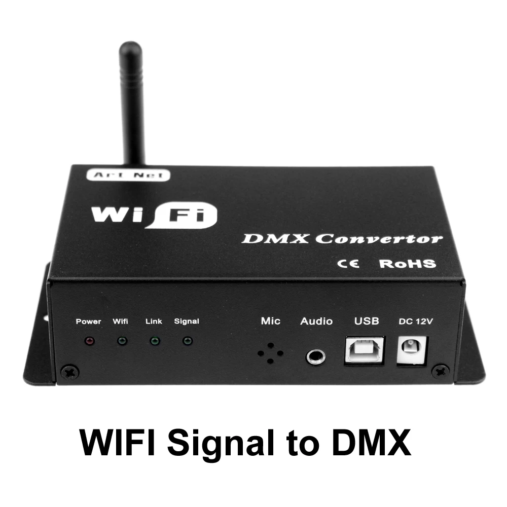 WF310 Rgb Led контроллер Wi Fi 12 В Светодиодная лента Wifi выход DMX только сигнал управление