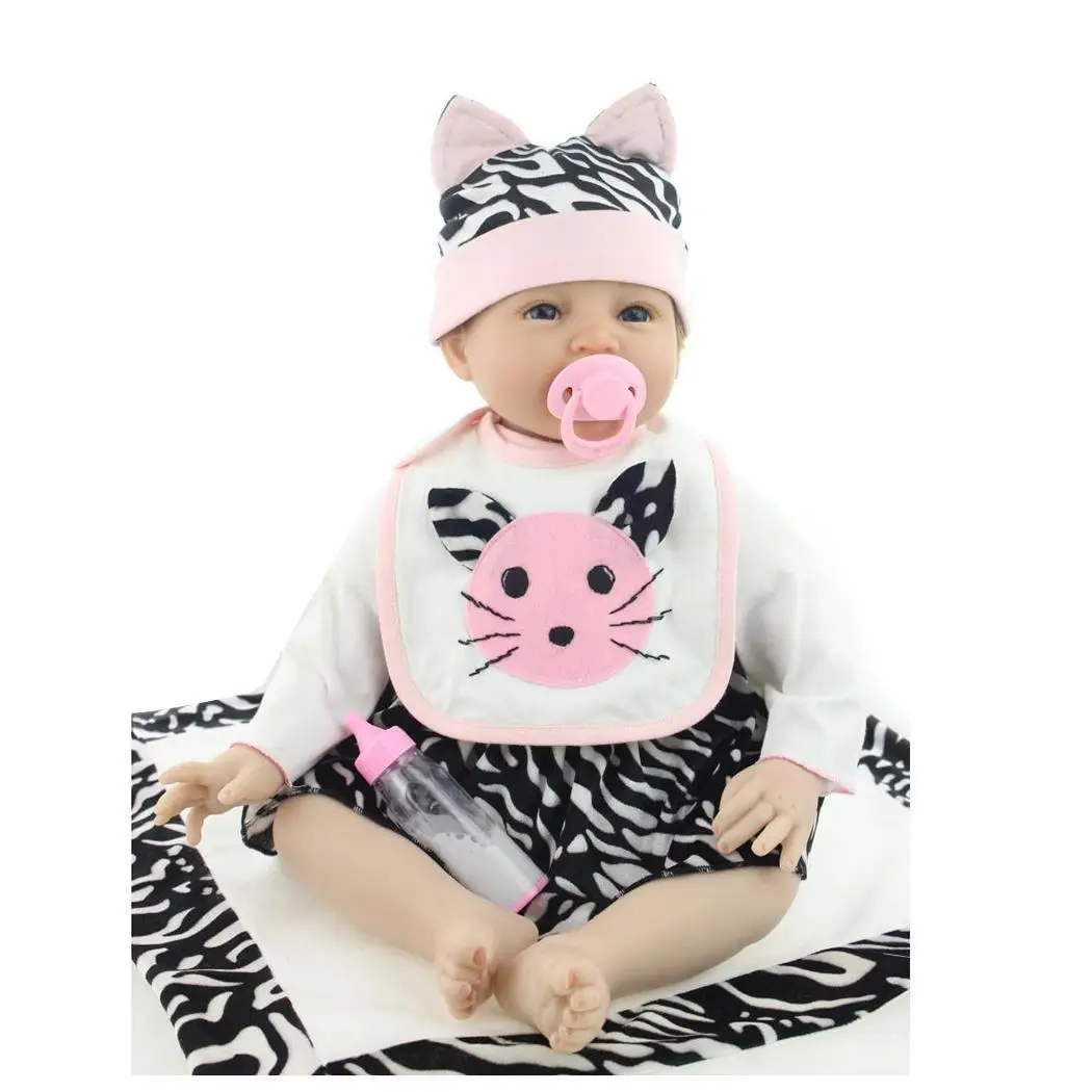 

Kids Soft Silicone Realistic With Clothes Reborn Unisex Baby 2-4Years Collectibles, Gift, Playmate Doll