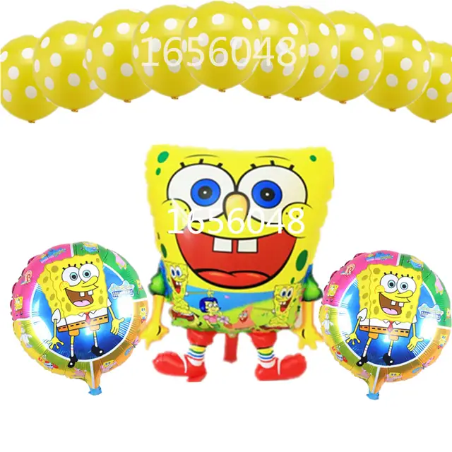 Online Shop 13pcs Lot Cartoon Spongebob Theme Party Balloons
