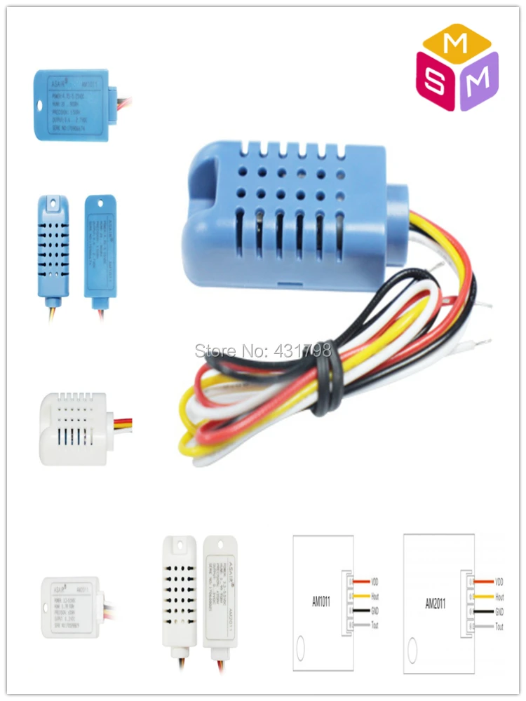 

AM1011/AM2011 AIoT NetworK temperature and humidity sensor Humidity sensitive capacitor module Analog voltage signal output