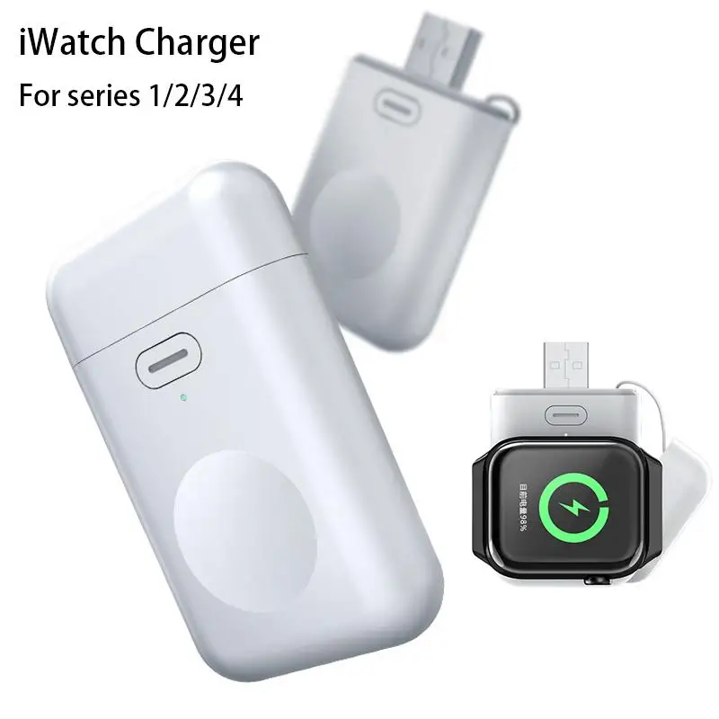 Беспроводное зарядное устройство power Bank для IWatch 1 2 3 4 портативное беспроводное