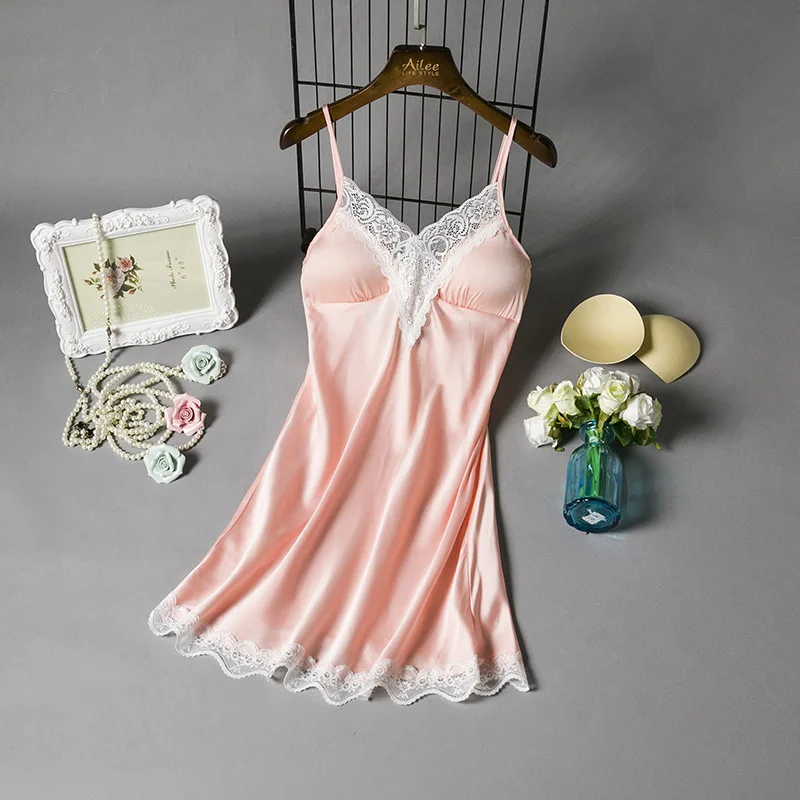 

Womens Lace Satin Lingerie Sleepwear Night Gown Babydoll Dress Nightwear Robe