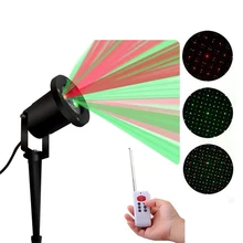 Наружный садовый декоративный светильник s Водонепроницаемый IP65 Рождественский лазерный светильник Звездный проектор душ RG статический мерцающий светильник с пультом дистанционного управления