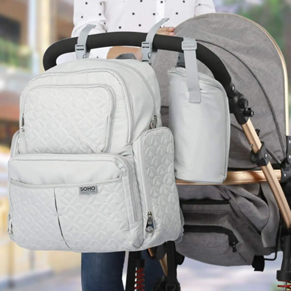 

3 PCS/set Anti Theft Multifunction Maternity Diaper Bag Mother Baby Care Large Waterproof Travel Nursing Nappy Bags Baby Care