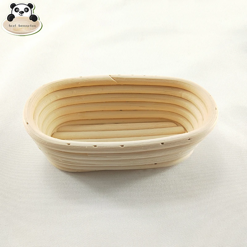 Best banneton Professional seller handmade natural environmentally friendly baking bakery 6 inch oval proving basket