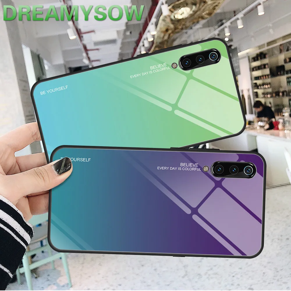 

Gradient Tempered Glass Phone Case For Xiaomi Mi 9 SE 8 lite 6X 5X A1 A2 Lite Pocophone F1 Redmi Note 7 6 5 Pro 5 Plus 6 6A 6pro
