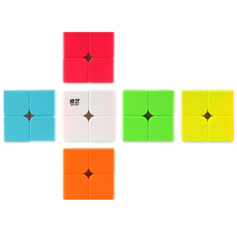Qiyi Qidi 2x2x2 магический скоростной кубик Карманный головоломка без наклеек Профессиональный скоростной кубик 2х2 образовательные забавные игрушки для детей