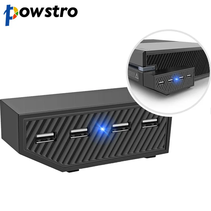 4 USB Port Expansion USB Hub for XBox One Game Console USB Adapter