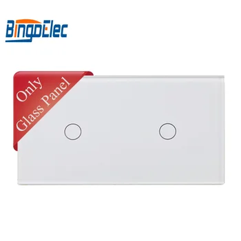 

86*157mm, EU Double gang (1gang +1gang) switch panel can match with touch switch function part