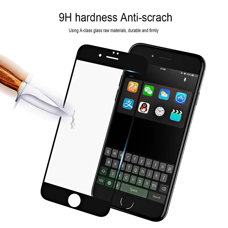 Защитное стекло для iphone 6 6S 7X8 Plus 11 Pro 3D Gorilla glass aifon 6 s a iphone 6plus 8 Plus 10 полное покрытие протектор