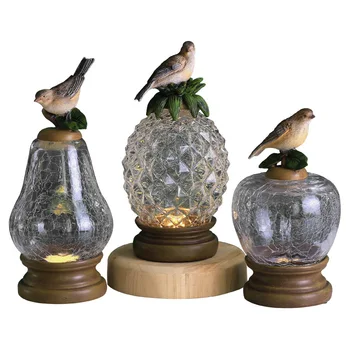 

New Nordic Home Furnishings Creative Fruit Glass Nightlight Living Room TV Cabinet Bedroom Retro Rural Murals Decorations Crafts