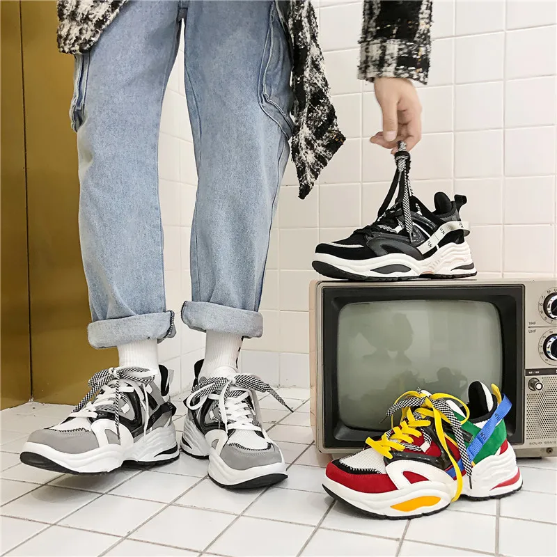 chunky sneakers outfit men