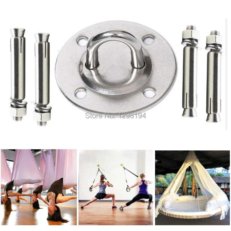 Us 6 71 38 Off Ceiling Wall Mount Anchor Suspension Bracket Hook For Gym Rings Crossfit Yoga Hammock Swing Hanging Chair In Furniture Frames From