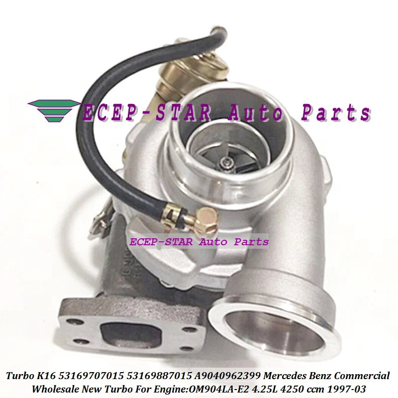 

Turbo K16 53169887015 53169707015 9040962399 A9040962399 For Mercede*s Ben*z Commercial Bus OM904LA-E2 4.25L 1997-03