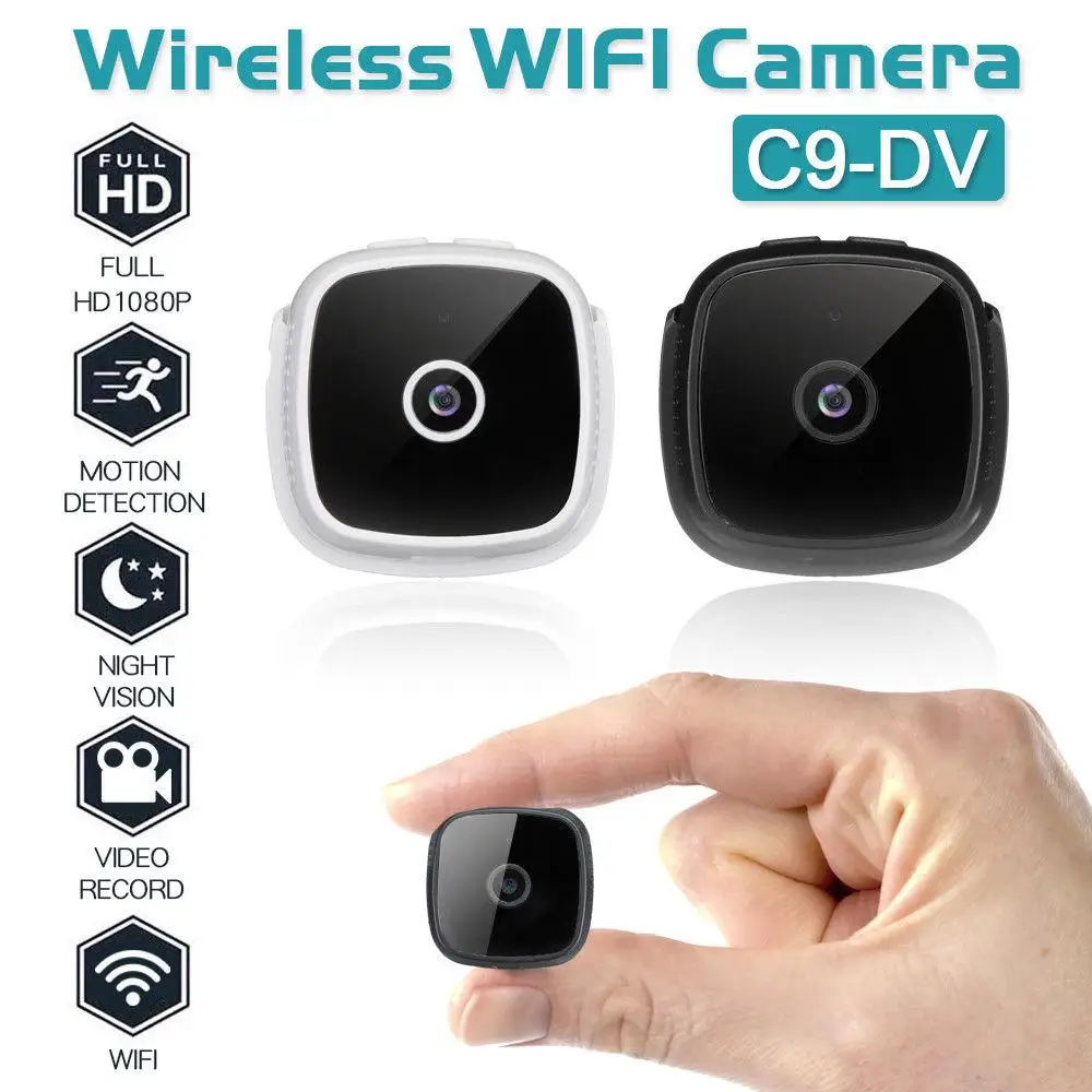 BEESCLOVER камера C9 DV WIFI HD 1080P беспроводная безопасности видеокамера ИК Ночное Видение