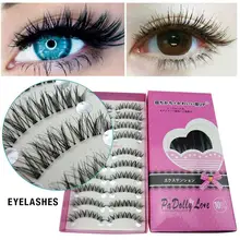 10 Pairs Eyelash Eye Tail Elongated Eye Lashes Natural Short Fake Eyelashes Handmade Thick Eyelash Makeup False Eyelashes exaggerated eye tail lengthening thick reusable false eyelashes