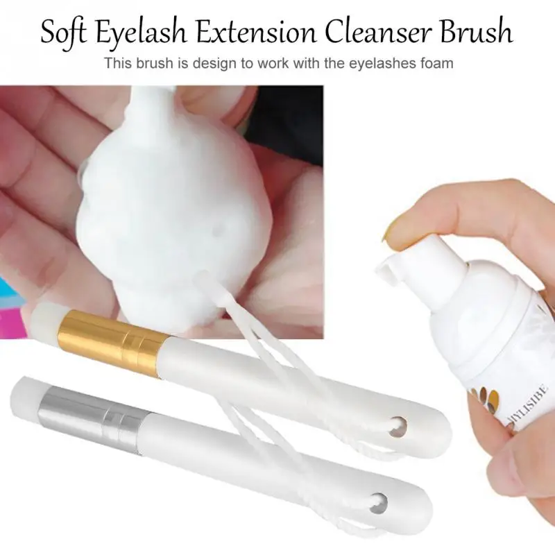 

Eye Makeup Brushes Professional Soft Eyelash Extension Cleanser Brushes Eyelash Cleansing For Use With Eyelashes Extension Foam