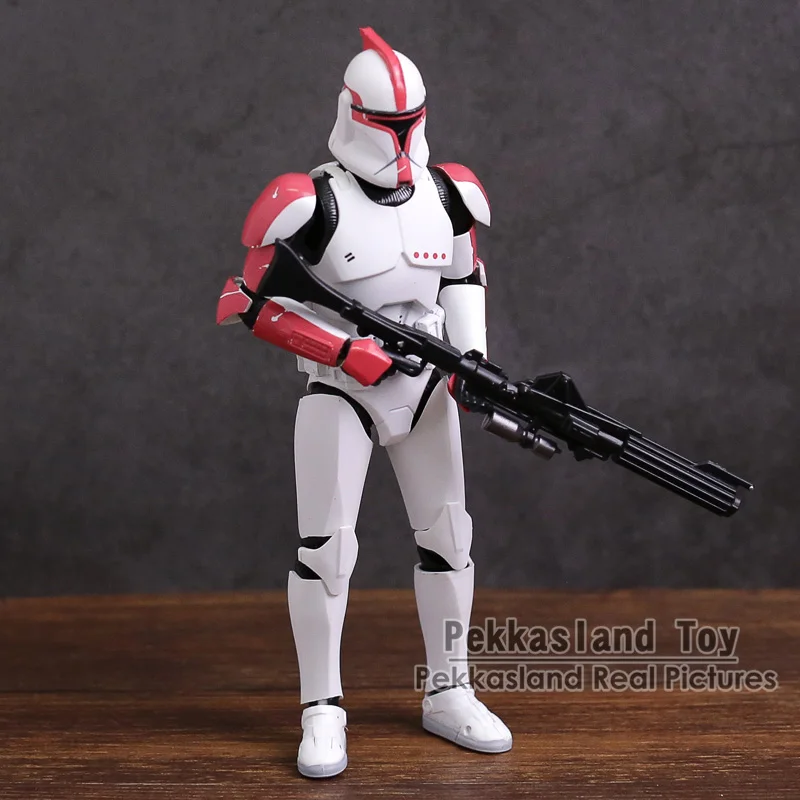 SHF Clone Trooper PHASE II / PHASE I Captain PVC Action Figure Collectible Model Toy