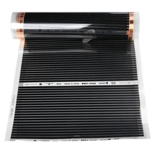 50 см x 2 м 220 В Электрический 60 градусов C домашний пол инфракрасный, проходящий под полом теплый пленочный коврик колодки Mayitr