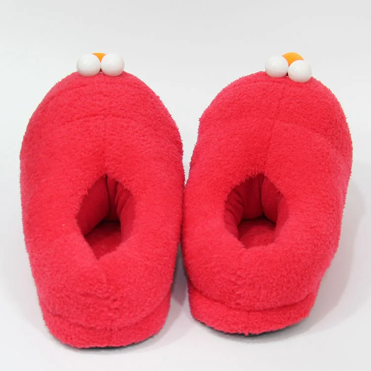 Тапочки с мультяшным изображением Улица Сезам ELMO зимние теплые хлопковые