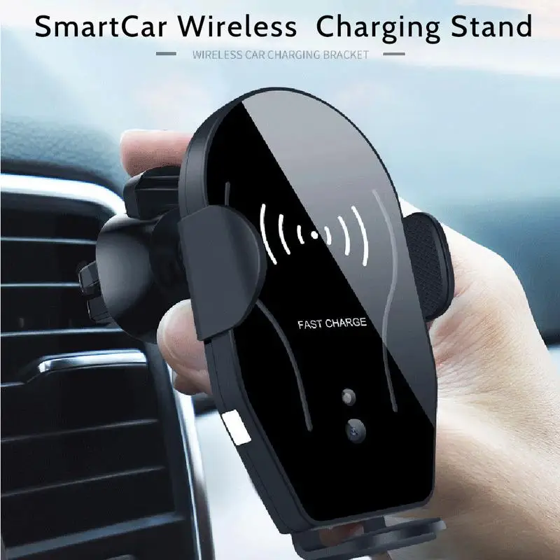 

Car Wireless Charger Infrared Dual Induction Navigator Car Charging Stand Adjustable Wireless Inductive Charger Rack Portable