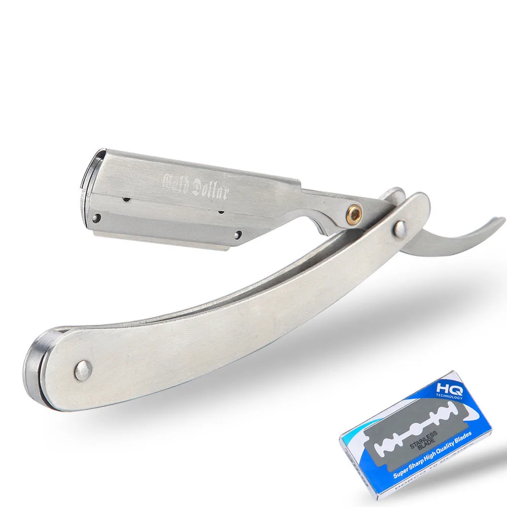 

Gold Dollar Shave Ready Straight Razor Carbon Steel Blade Stainless Steel Folding Straight Barber Safety Dropshipping Accept