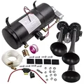 4 trompete Zug Air Horn Kit 150 PSI 150db Air System Mit 3L 12V Luft Kompressor-in Mehrton-Signalhörner aus Kraftfahrzeuge und Motorräder bei