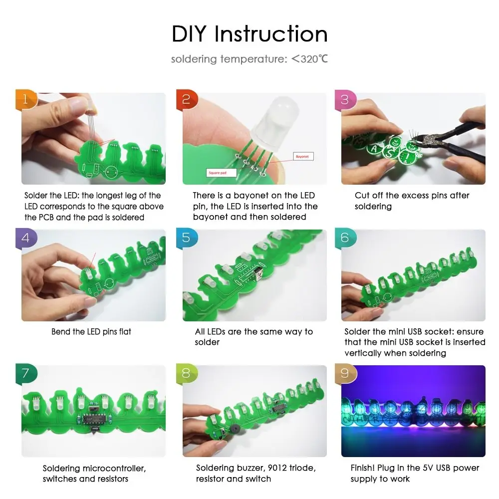 Рождественский снеговик музыкальная шкатулка DIY полноцветный светодиодный