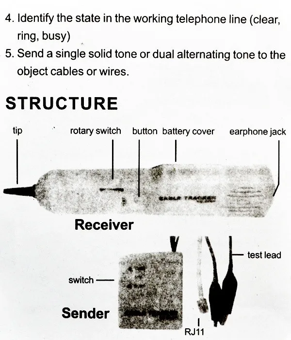 RJ11 сетевой телефонный кабель тестер тонер провода трекер Tracer Диагностика тон линии Finder детектор сетевые инструменты