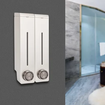 

2*320ml Bathroom Wall Mounted Soap Shampoo Sanitizer Hand Soap Lotion Liquid Pump Soap Dispenser