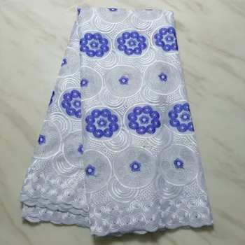 

Nigerian African Lace Fabrics High Quality For Women Cotton Dry Lace Fabric With Stones Swiss Voile Lace In Switzerland 5yards