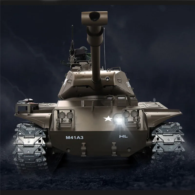 Heng длинный 1/16 3839 1 2 4G Wacker BulldogRadio control RC Battle Tank U.S. M41A3 Детский Танк с дистанционным