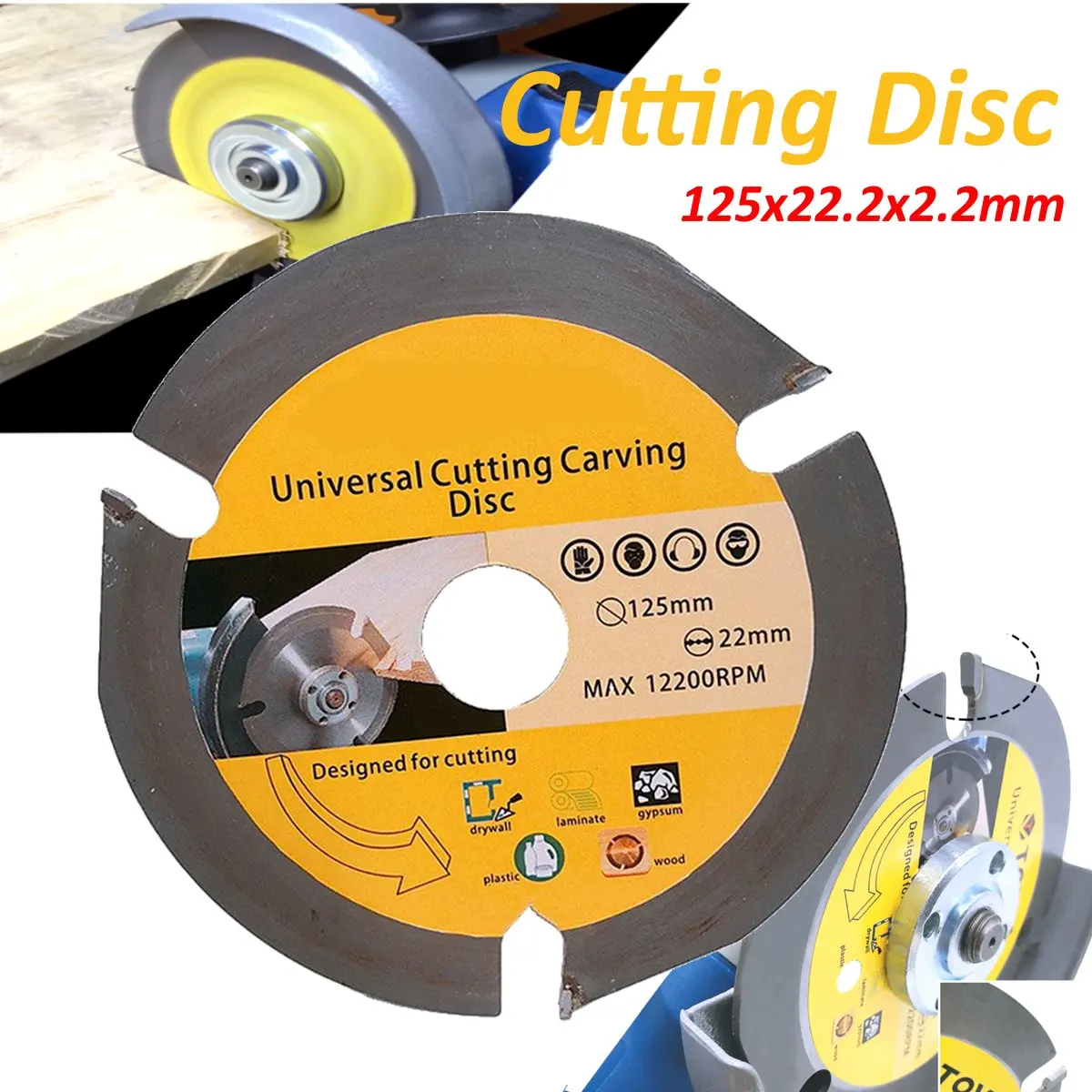 

125mm 3 T Circular Saw Blade Multitool Grinder Saw Disc Carbide Tipped Wood Cutting Disc