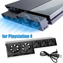 5 вентиляторов USB Охлаждающий кулер умный турбо контроль температуры для sony Playstation 4 USB радиатор полный охлаждающий вентилятор высокого качества