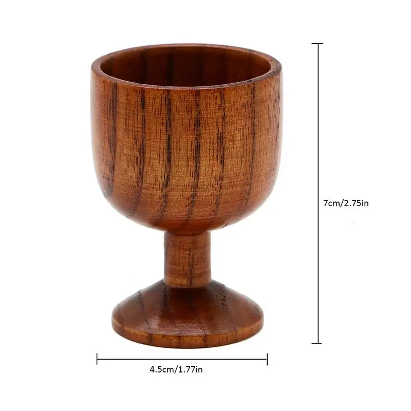 Высококачественный деревянный бокал для Вина изысканный креативный винтажный дизайн из цельного дерева бокал для вина Jujube здоровый и прочный