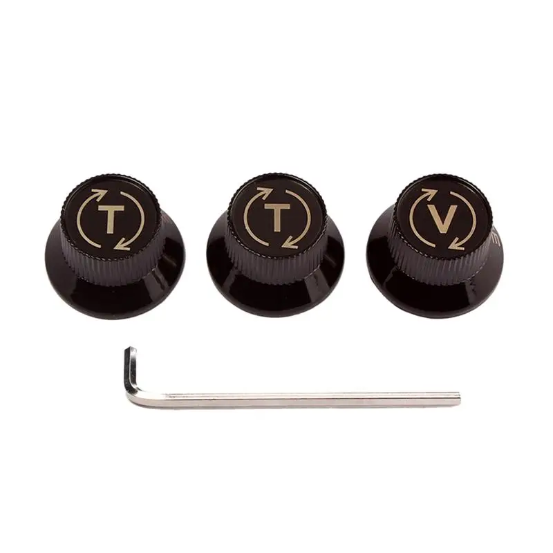 1 Set Speed Control Knob Metal Durable Volume Allen Keys Screw for Bass Guitar Musical Instrument | Спорт и развлечения