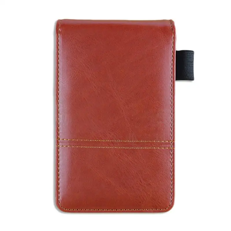 

Mini Creative Notebook With Calculator Pocket PU Leather Writing Pad Book Notepad Diary Memos Small A7 Paper Planner Work Notes