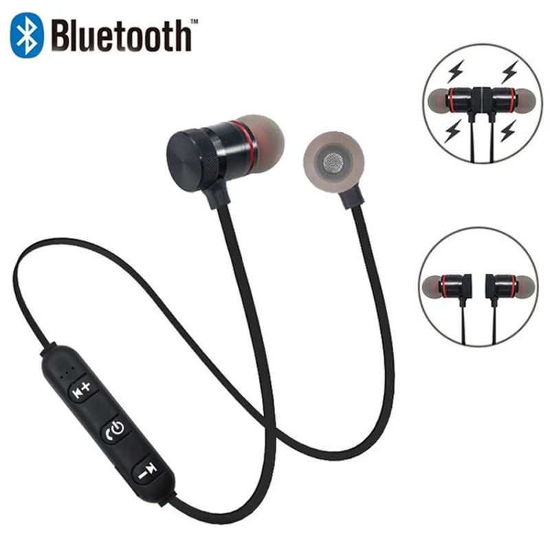 

Magnetic Bluetooth Earphone Wireless Headphone Sport Sweat Proof Earphone Earpiece Stereo Headset for Mobile Phone Headset