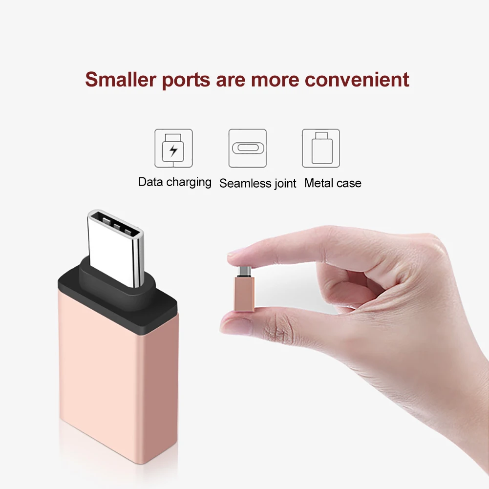 Универсальный адаптер Type C к USB OTG конвертер для мыши клавиатуры сотового