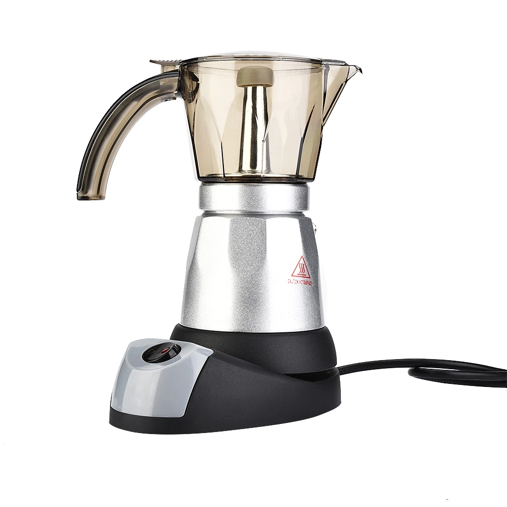 Горячая 150 мл/300 мл 3-6 чашек 480 Вт Электрический эспрессо Moka горшок Съемная