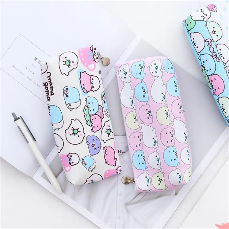 

Cute Cartoon Animal PU Pencil Case Kawaii Pencil Bag Stationery Storage Pouch Pencil Box Escolar Papelaria School Supplies